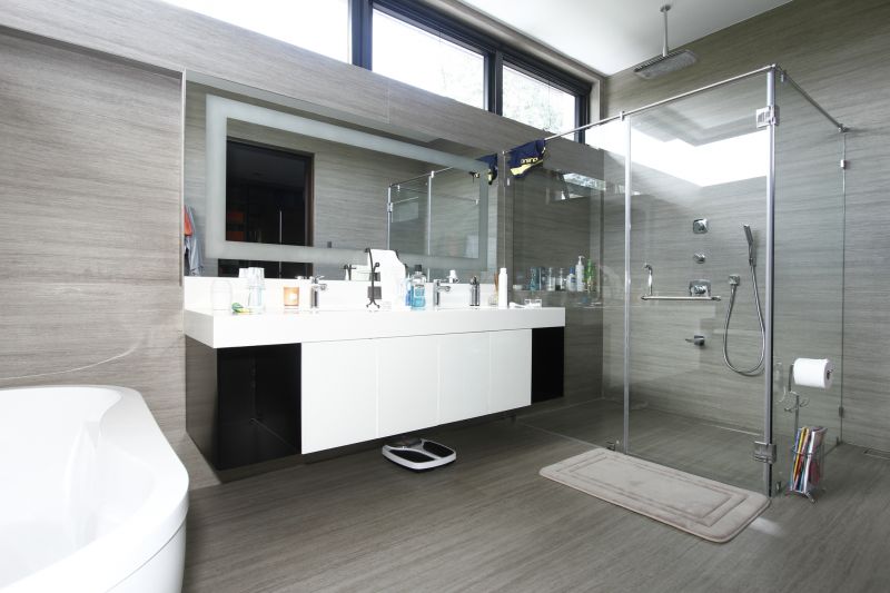 Elegant Bathroom with Double Shower